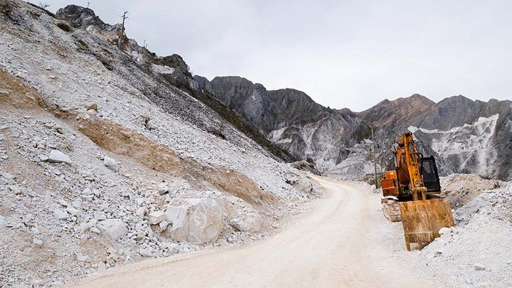 Earth Mover At Quarry
