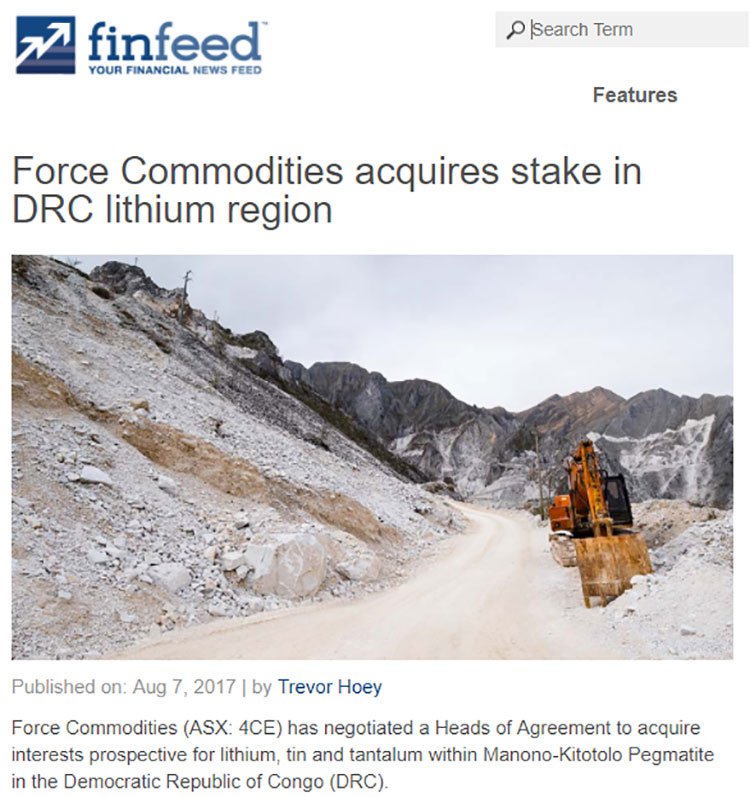 Force commodities finfeed