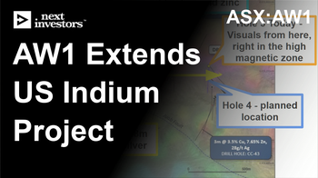 AW1 extends the USA's biggest indium project across ~1.6km