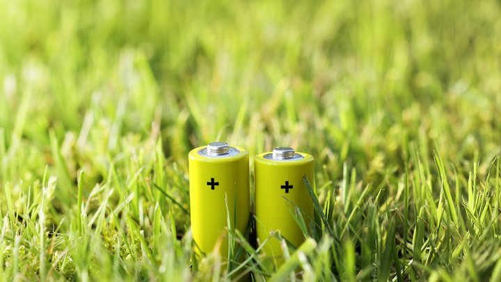 two batteries in green grass field