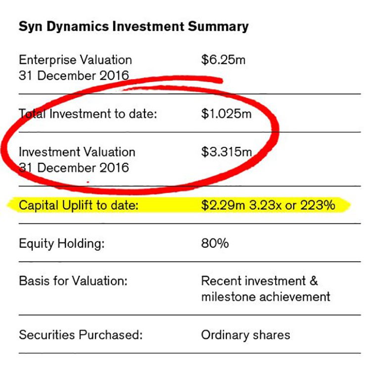 syn dynamics investment summary