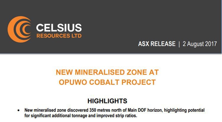 Celsius resources opuwo project