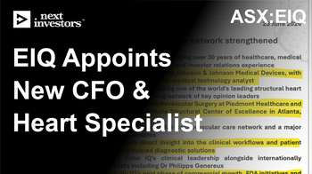 EIQ appoints a new CFO and a leading structural-heart specialist to its clinical network