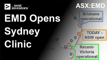 EMD opens Sydney clinic - now in Australia's four most populated states