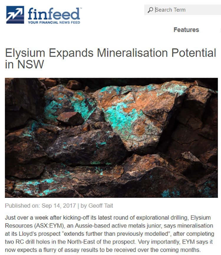 Elysium mineralisation