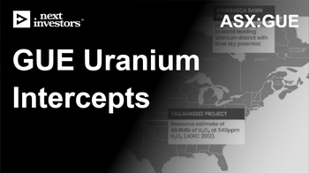 GUE releases uranium intercepts