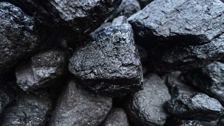 graphite rock coal black