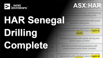 HAR completes gold drilling program in Senegal - assays due by the end of June