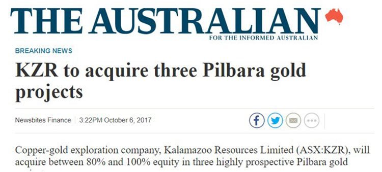 Kalamazoo pilbara projects