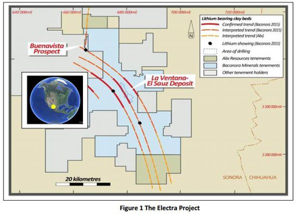 The Electra lithium project in Mexico