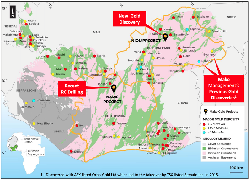 Mako Gold Projects - West Africa