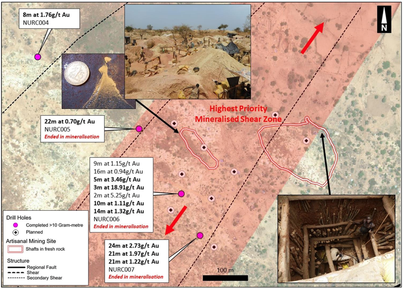 Enlargement of planned drilling area