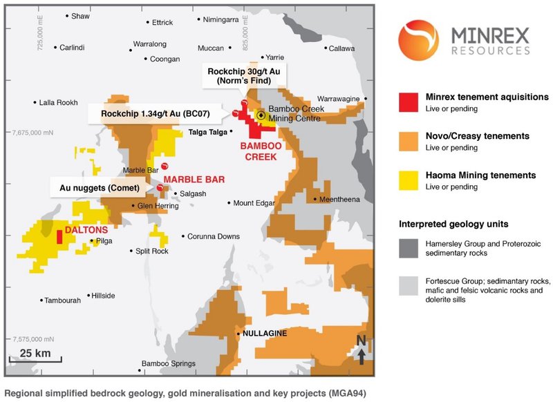 minrex resources tenements map