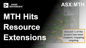 MTH hits extensions to the west of 529k ounce gold equivalent JORC resource
