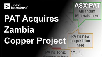 PAT acquires new copper project in Zambia - drilling in Q3