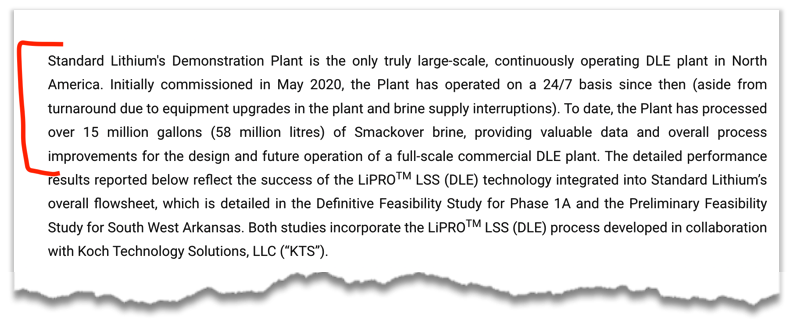 PFE-20-Lithium Demonstration plant