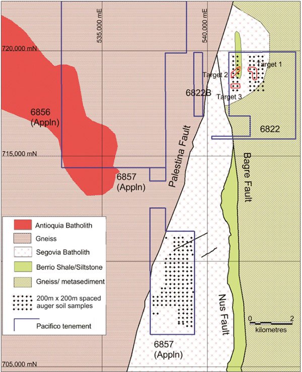 pacifico minerals project map