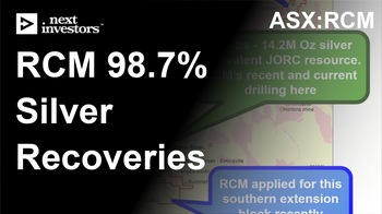 RCM - 98.7% recoveries from NSW silver projects