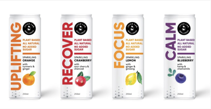 carbonated wellness drinks