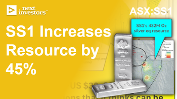 SS1 is now the biggest silver resource on the ASX. Silver price moving too?