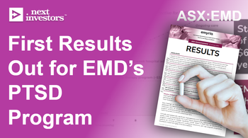 Data shows EMD’s PTSD program is working, Australia leading the US