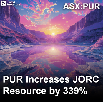 PUR increases JORC lithium resource by 339%