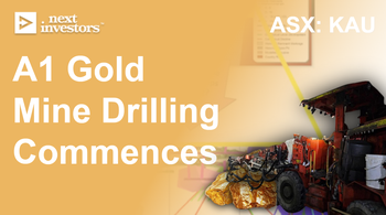 KAU: Gold drilling commenced at never before mined depths of one of Australia’s highest grade historical gold mines.