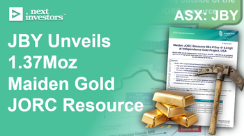 JBY announces 1.37M ounces of gold maiden JORC resource - more drilling starting in the coming weeks… and it’s in the USA