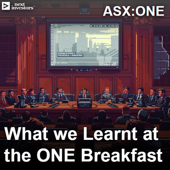 ONE investor breakfast briefing hosted by Will Vicars - here’s what we saw