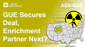 GUE: Big USA uranium deal now done. Enrichment tech strategic partner next?