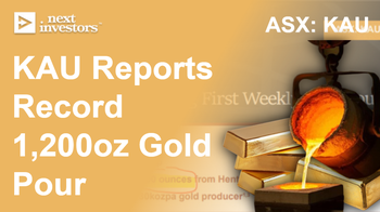 $98M KAU produces 1,200 ounces of gold (~$6.2M) in 10 days…