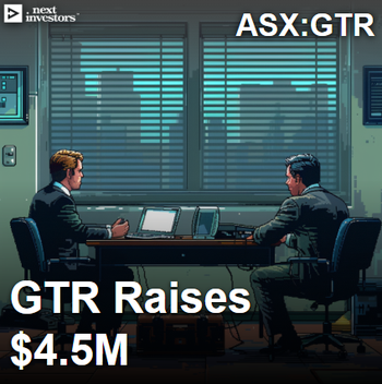 GTR raises $4.5M and secures NASDAQ-listed cornerstone investor
