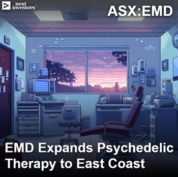 EMD signs up first new “East Coast” sites for psychedelic mental health expansion.