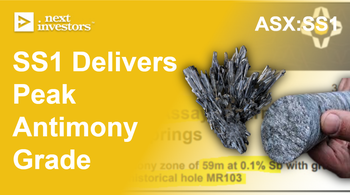 SS1: Highest Grade Antimony Result. So Far…
