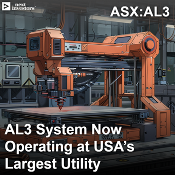 AL3’s 3D printing system now operational at the USA’s biggest public utility.