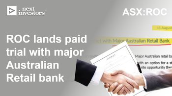 ROC signs deal with major retail bank for paid trial of its Artificial Intelligence tech across 19 branches