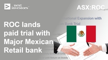 ROC: Second Major Bank in two weeks... this one is overseas validating international expansion potential.