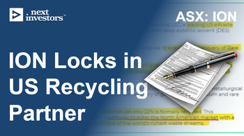 ION: Signs binding agreement for rare earths recycling in the USA