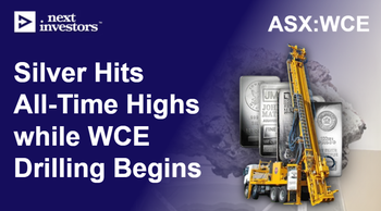 WCE: High grade silver drilling starts today as silver price hits all time highs overnight - above US $51 per ounce.