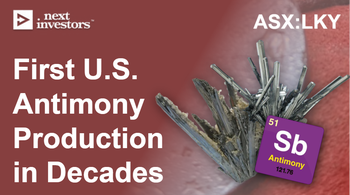 LKY: Delivers First domestic antimony production in USA in decades