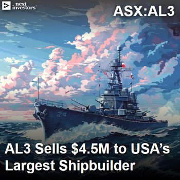AL3 makes $4.5M sale to the “USA’s largest shipbuilder”