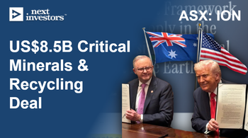 ION: Critical Minerals Processing and Recycling in US$8.5BN USA-Australia Deal