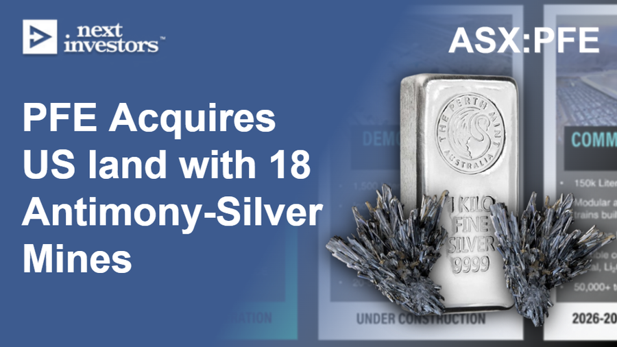 PFE: Announces new USA land package with 18 historic antimony and