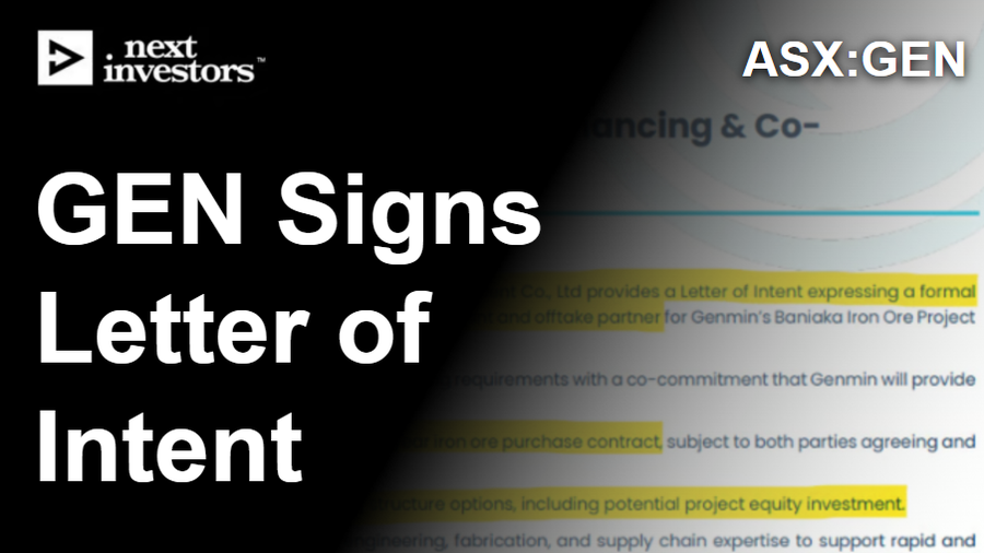 GEN signs Letter of Intent with potential project co-financier/customer