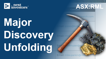 RML: Major gold discovery unfolding - 5 holes hit gold mineralisation from surface to end of hole… 45 drill holes still to come…