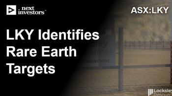 LKY identifies rare earth targets “adjacent $16BN MP Materials”.
