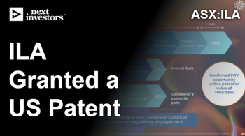 ILA granted a US patent for its Marburg disease drug