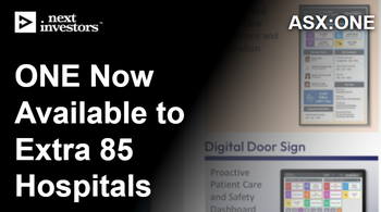 ONE now available to an additional 85 hospitals across 15,000 hospital beds