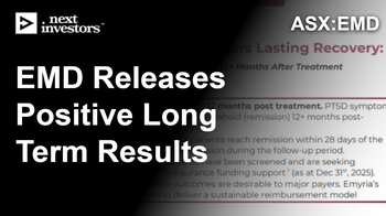 EMD’s treatment shows benefits for ~76% of patients, 12 months post-treatment…