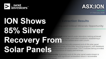 ION achieves 85% silver recoveries from solar panel recycling tech